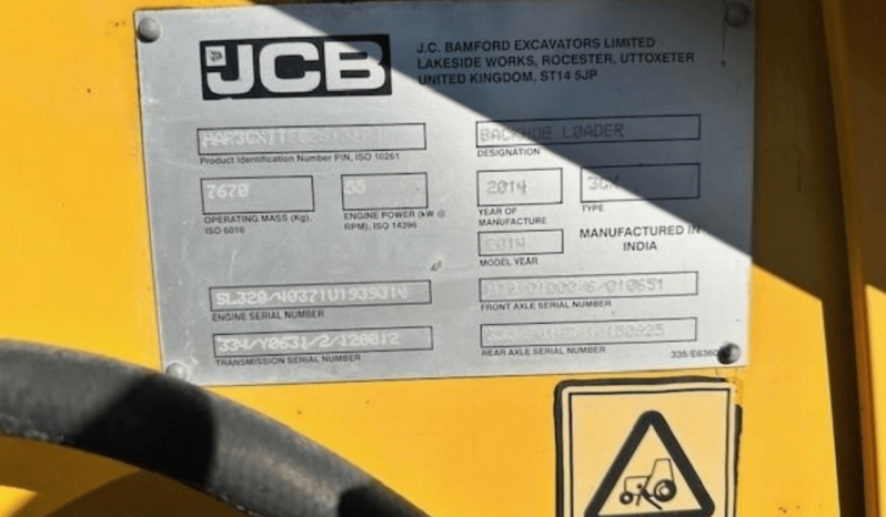 
								2014 JCB 3CX Loader and Backhoe full									