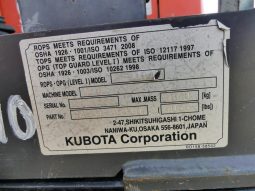 
										2018 KUBOTA U17 Excavator full									